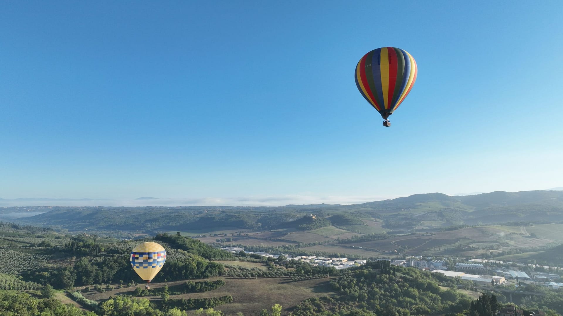 Heißluftballonfahren: Ein sanfter, stabiler und zuverlässiger Flug 2 Balloon in Tuscany