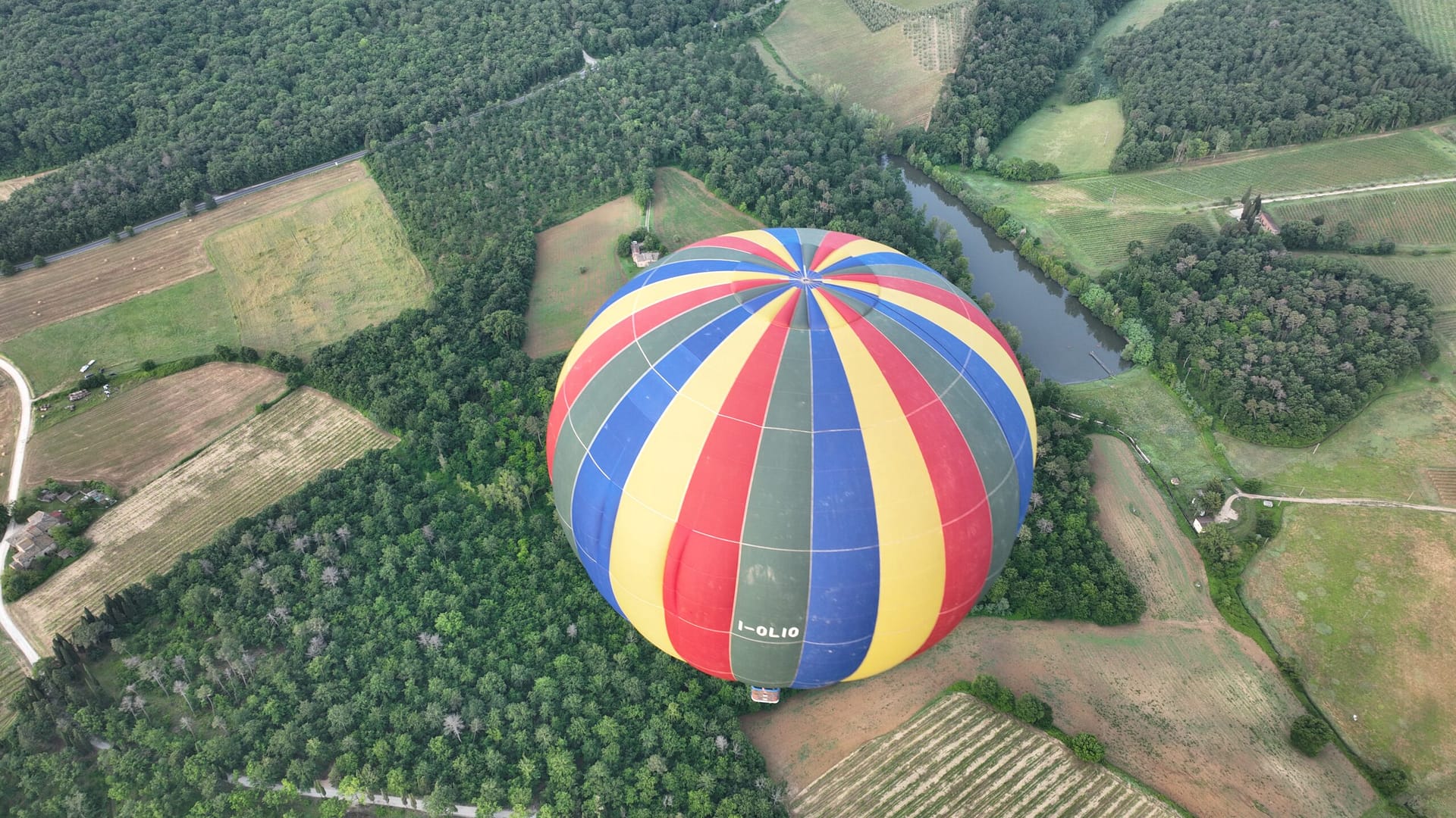 Flug zwischen Chianti und Valdelsa 1 mongolfiera