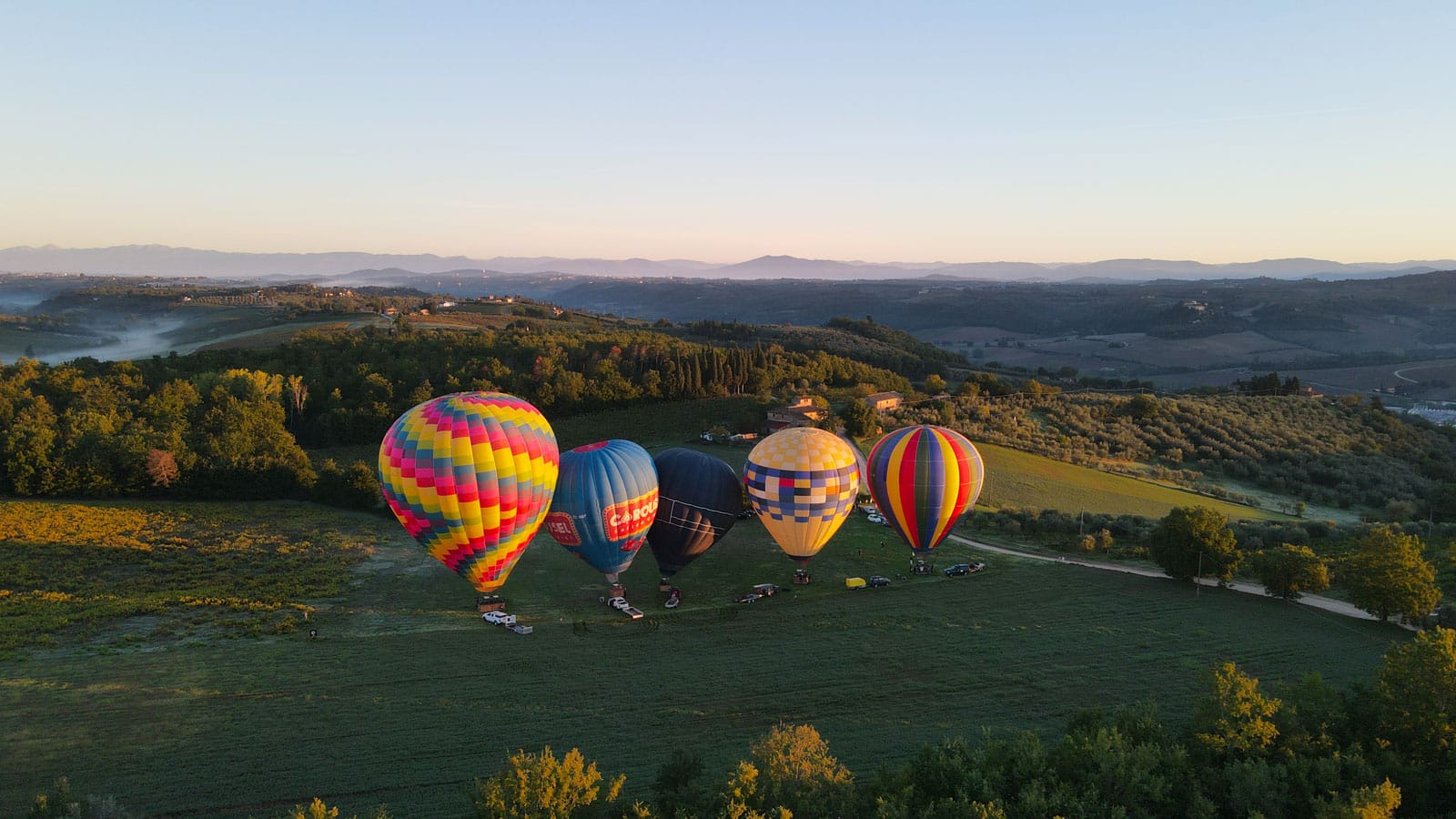 Volo in mongolfiera sul Chianti