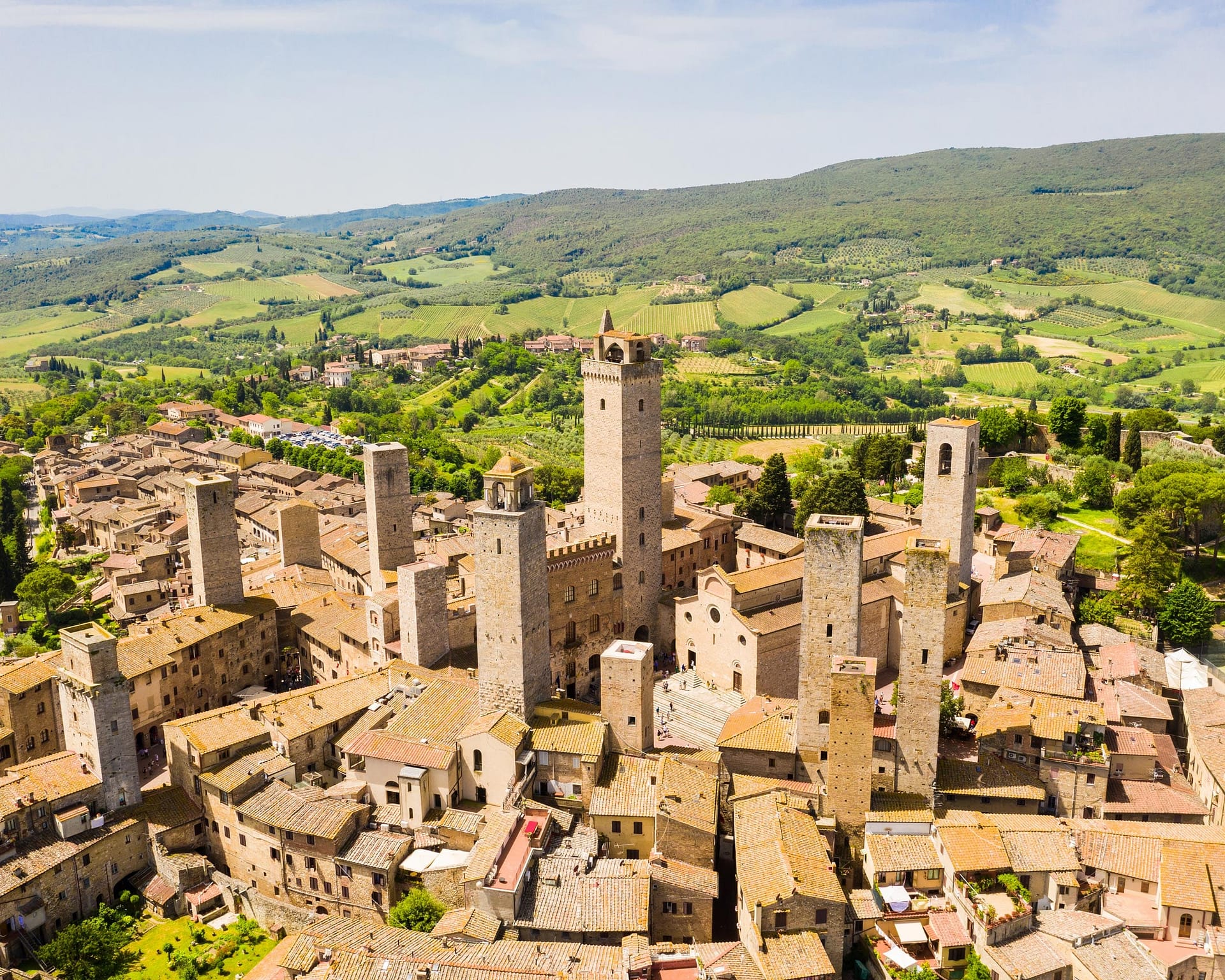 Vuelos 3 Volo in mongolfiera su San Gimignano
